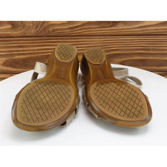 Cabin Creek Size 7 M Women Sandal Ankle Strap Beige Synthetic - Picture 10 of 10